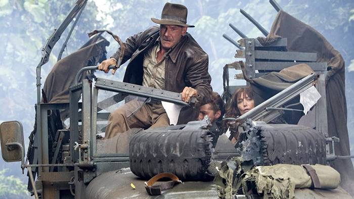 Steven Spielberg e o elenco de Indiana Jones e o Reino da Caveira de  Cristal (2008)