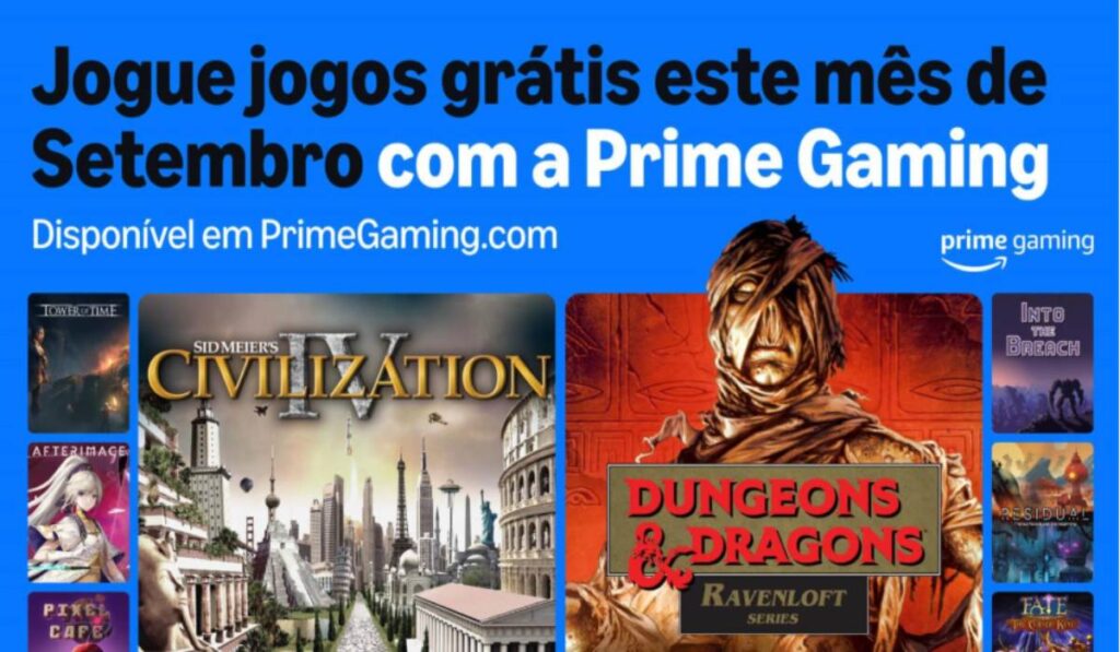 jogos grátis Prime Gaming