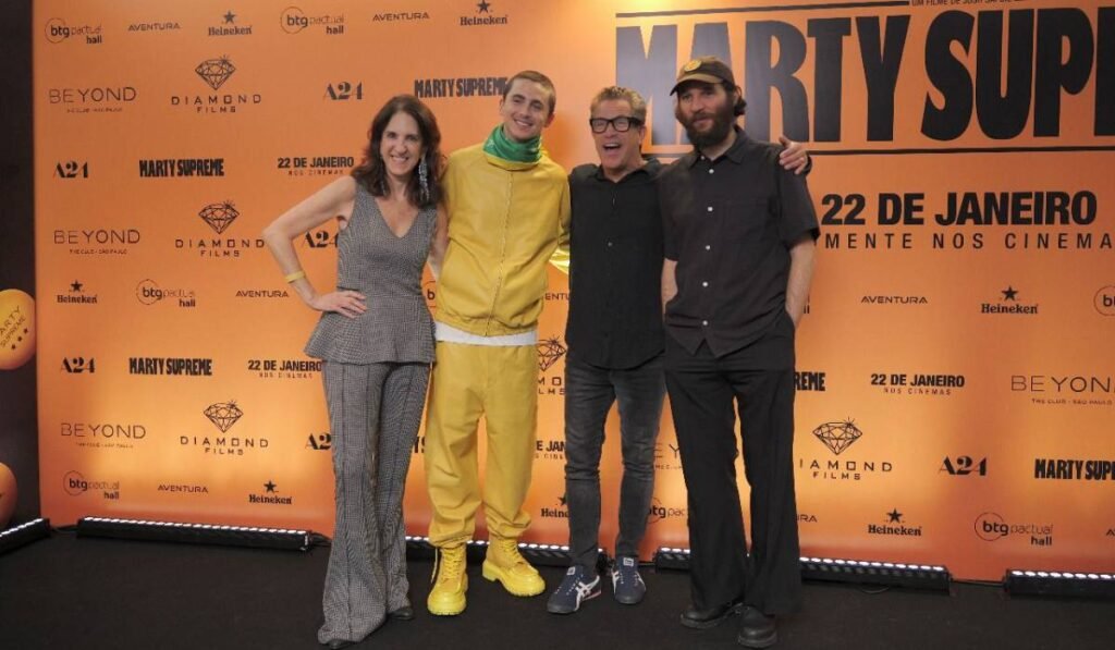 Premiere de Marty Supreme: Timothée Chalamet em SP 2 Fotos da premiere de Marty Supreme